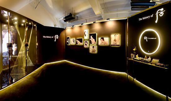 Whoo后展示区的精美陈列