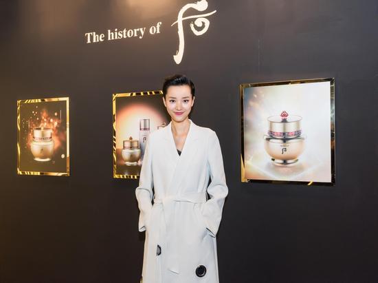 Whoo后明星品牌挚友裴蓓出席互动体验区