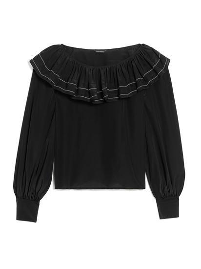 CLUB MONACO荷叶边上衣