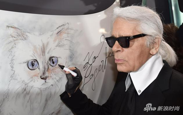 Karl Lagerfeld笔下的Choupette