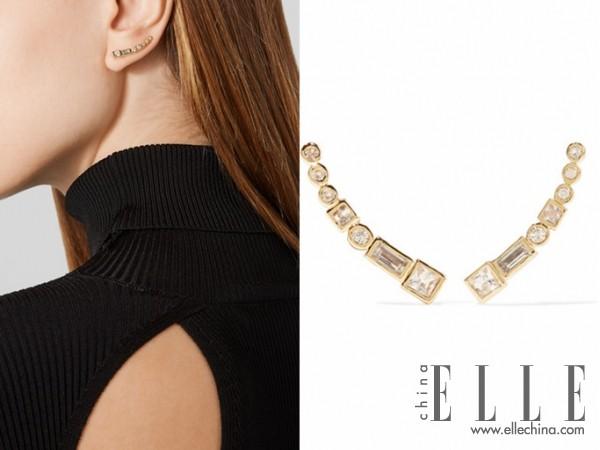 ELIZABETH AND JAMES Marisol 蓝宝石镀金耳钉 参考价格:$206