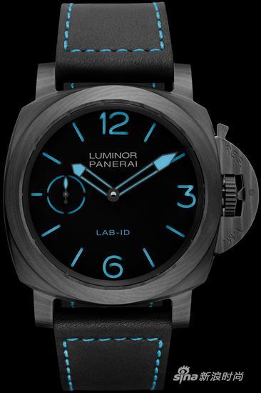 沛纳海 LAB-ID LUMINOR 1950 49毫米3日动力储存碳纤维腕表