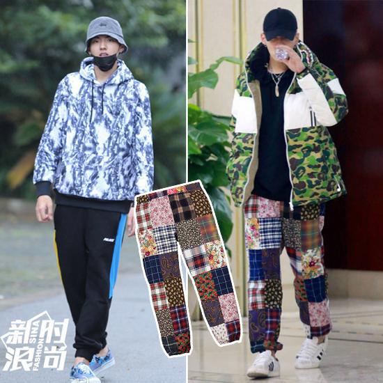 这款印花“奶奶裤”也不是第一次穿了