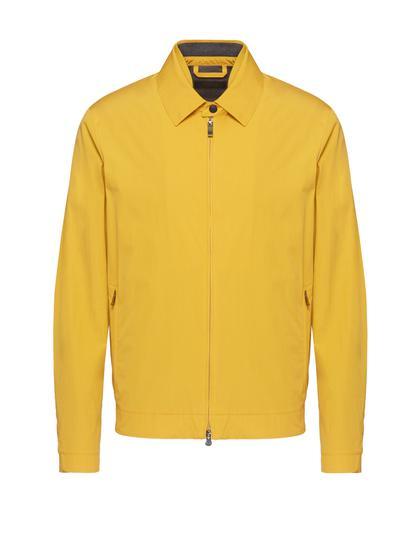 Z ZEGNA 2017春夏系列 黄色衬衫领Techmerino夹克