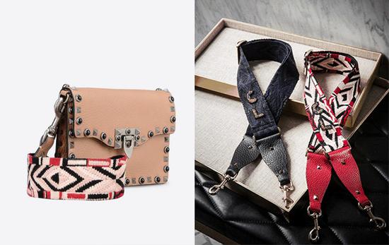 Valentino ROCKSTUD吉他肩带