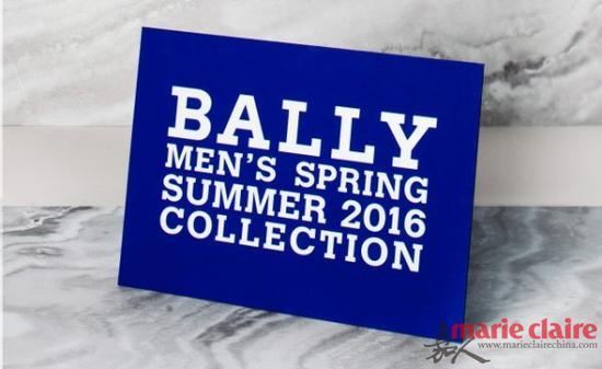 BALLY 2016春夏男装周的邀请函