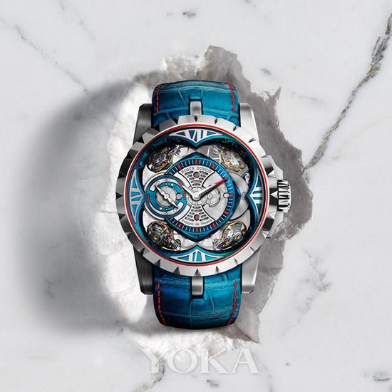 罗杰杜彼Excalibur Quatuor Cobalt Micromelt® 四游丝摆轮腕表