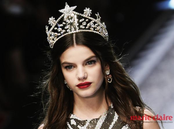 Dolce & Gabbana 秀场妆容图