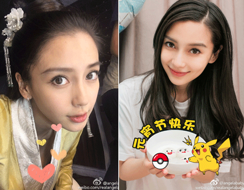 唇纹真是超显老 少女AngelaBaby都中招