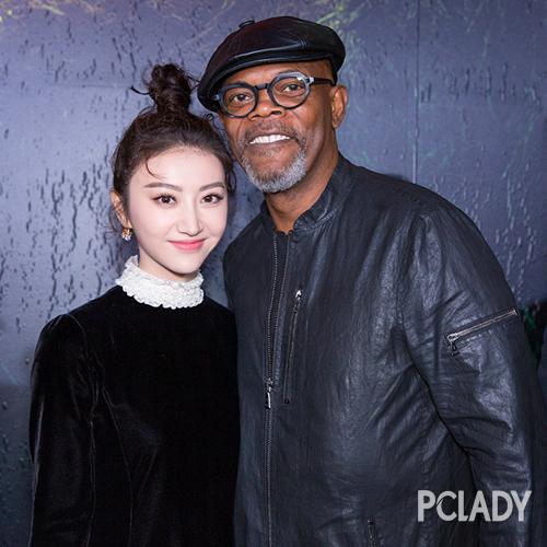 景甜与Samuel L。 Jackson合照