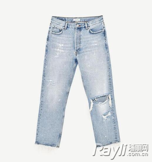 Zara复古中腰牛仔裤 RMB 399.00
