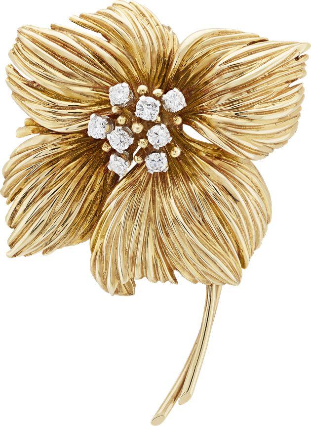 花朵胸针,钻石,1959年,Van Cleef & Arpels梵克雅宝典藏系列。