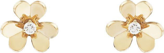 Van Cleef & Arpels梵克雅宝Frivole系列耳钉,迷你款式