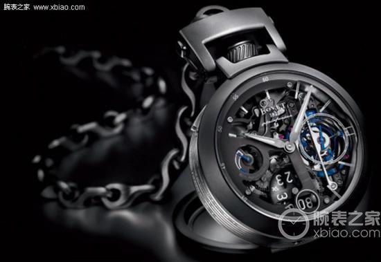 播威Tourbillon Pininfarina Ottanta腕表,摆轮经过蓝色PVD处理