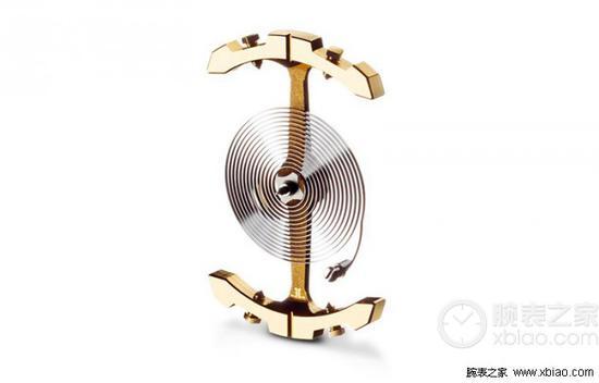 积家Gyrolab®专利摆轮,形状如同双“J”或“L”