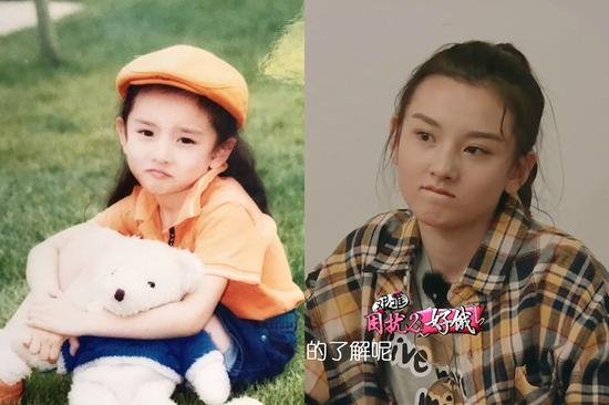 宋祖儿复制粘贴从小美到大(图片来源:@宋祖儿lareina粉丝后援会 )