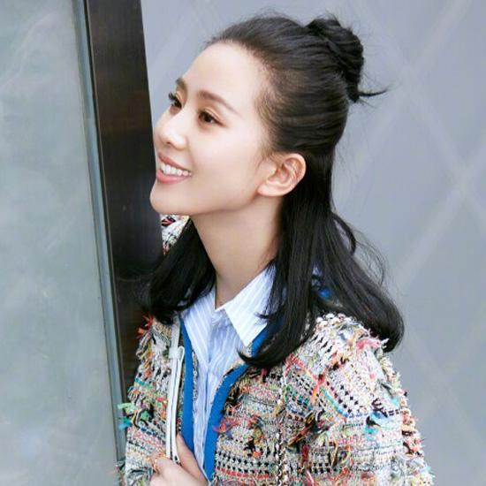 刘诗诗半丸子(图片来源:@刘诗诗)