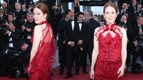 朱莉安-摩尔刺绣美裙