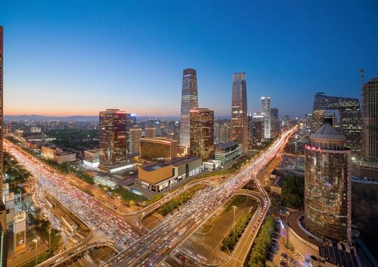 国贸商城全景夜景