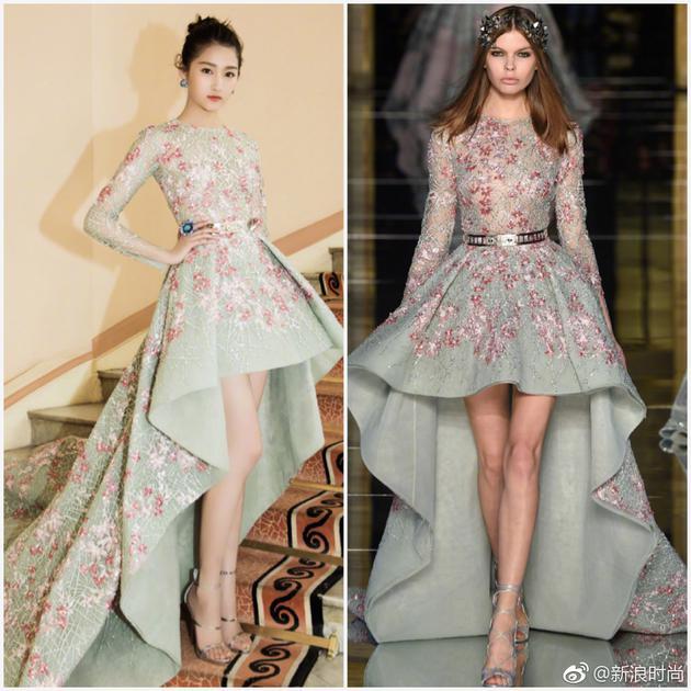 关晓彤身穿Zuhair Murad 2016春夏高级定制礼服