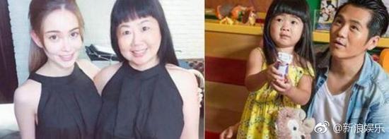 昆凌妈妈撞脸曹格女儿Grace