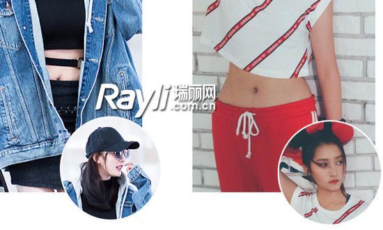 关晓彤肚脐比杨幂美10倍