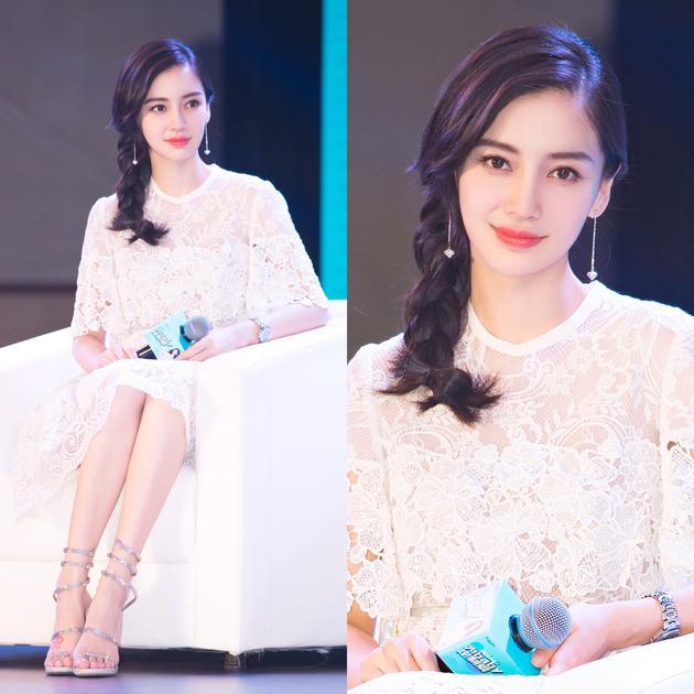 3 Angelababy夏日编发造型清爽温柔