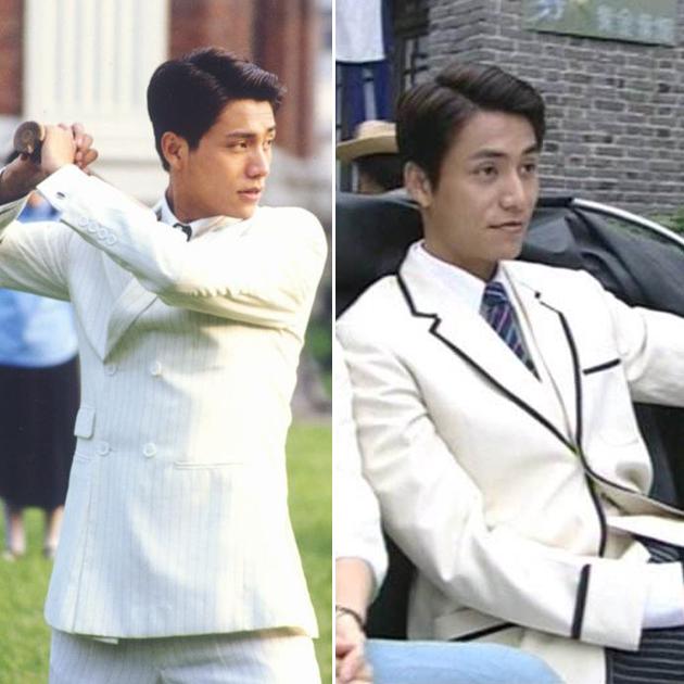 金燕西的条纹西服和镶边西服