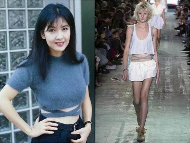 周慧敏的绑带露胃装还撞衫alexander wang