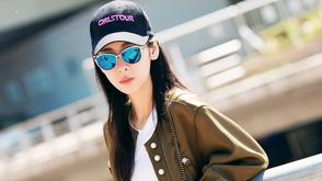 张碧晨轻装出发时装周