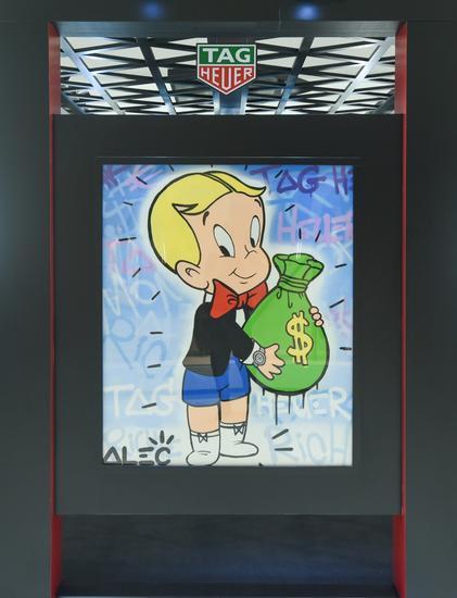 泰格豪雅先锋艺术家Alec Monopoly的涂鸦画作
