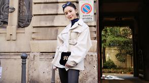 熊乃瑾米兰街拍曝光