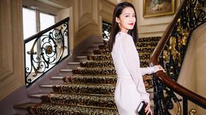 李沁生日当天助阵Lanvin大秀 首穿设计师全新系列