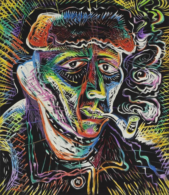 《重读美术史-梵高》,布面油画,150 × 130 cm,2012