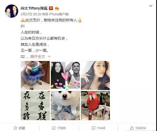 向太微博