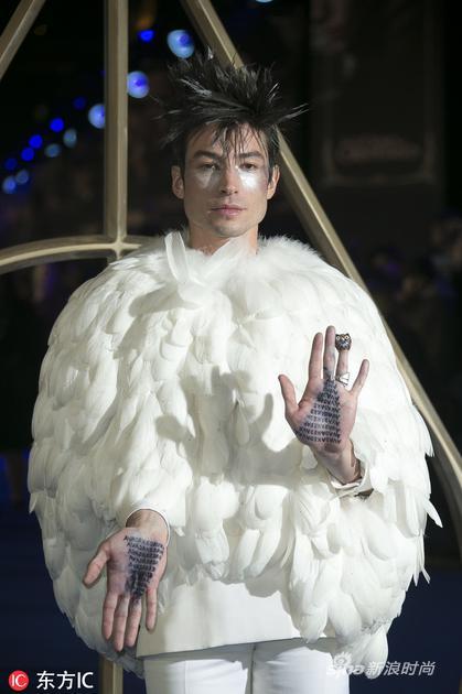 Ezra Miller in 伦敦首映式