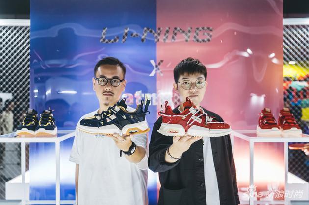 LI-NING x atmos联名鞋款盘古TITAN中日两国设计师