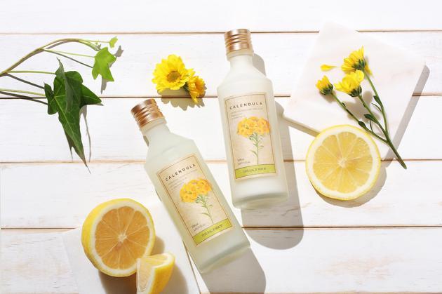 The Face Shop金盏花清润保湿水 150ml 99RMB The Face Shop金盏花清润保湿乳 150ml 99RMB