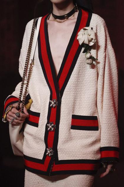 gucci奶奶风针织开衫