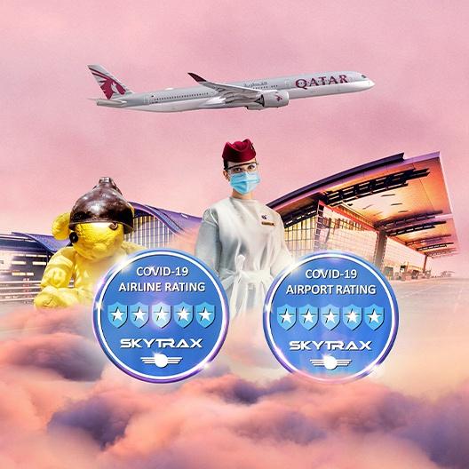 卡塔尔航空成为全球首家Skytrax防疫安全五星级航空公司