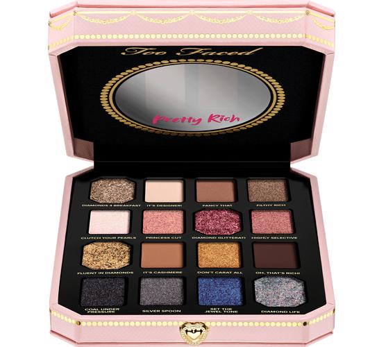 Too Faced pretty rich 钻石高光眼影盘