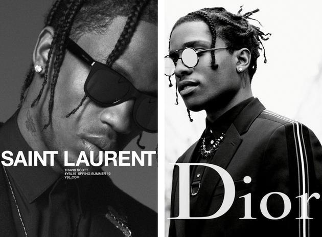 (图片来源:SAINT LAURENT & Dior)