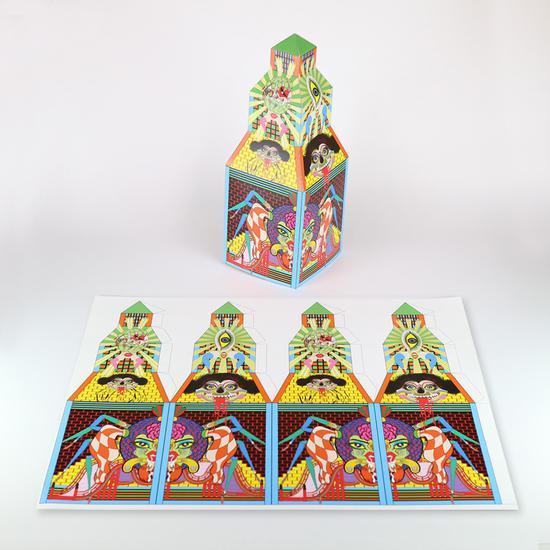 由艺术家田名网敬一研发的“折纸屋工作坊”,鸣谢艺术家Keiichi Tanaami及NANZUKA Gallery