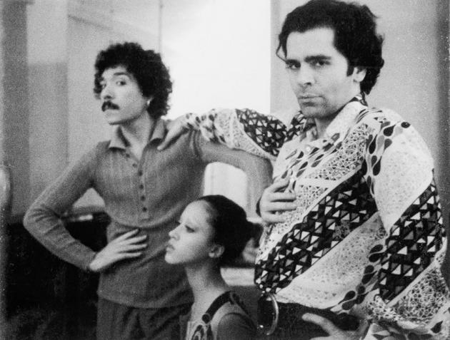 Antonio Lopez,Pat Clevelan和Karl在巴黎,1970年