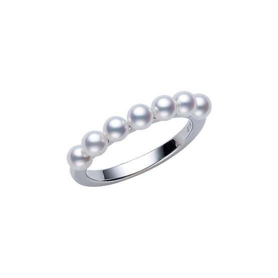MIKIMOTO 18K白金日本Akoya珍珠戒指 RMB 14,700 (PR01426U 珍珠直径约: 3.50mm)