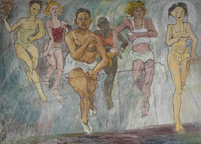 马拉松 ,麻布油彩 ,180 x 250 cm,2010
