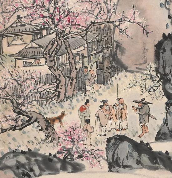 《桃花源》局部图