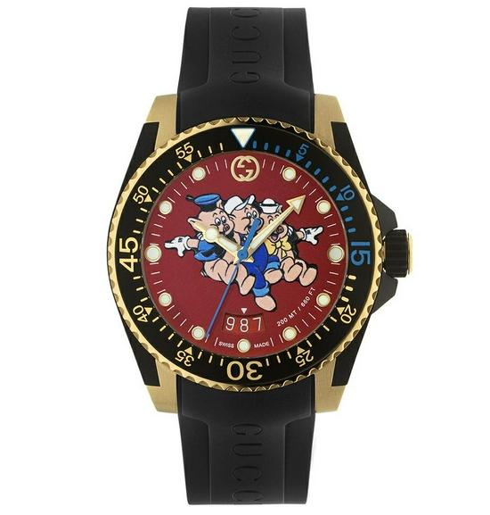 Gucci Dive系列特别表款 *Courtesy of Gucci, The Three Little Pigs Disney