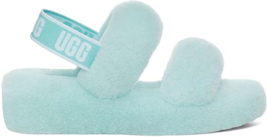 UGG®浅空蓝欧耶毛茸拖鞋
