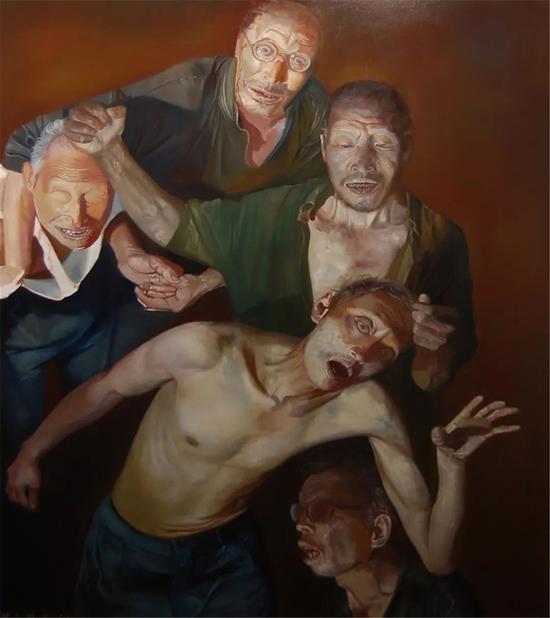 梁昊鹏 鲁迅美术学院油画系副教授,不是我 150×90cm 布面油画 2008